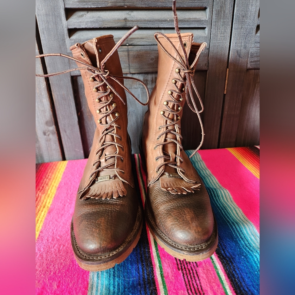Double-H AG7 Packer Leather Men's Boots Size 11D